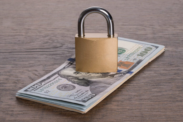 Dollar Bills & Money Security Concept